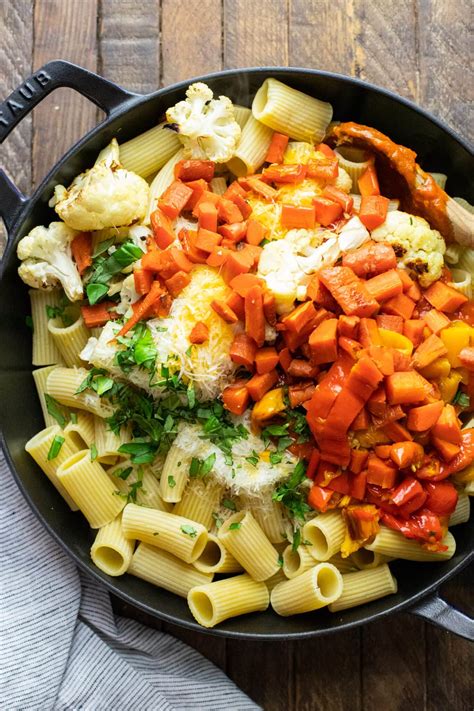 Three Cheese Baked Rigatoni with Roasted Vegetables – A Simple Palate