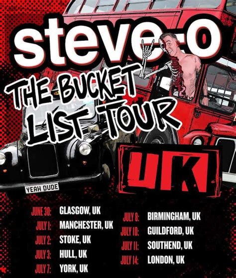 Steve-O Bucket List Tour Review: A Finely Tuned Bitchin Night Out