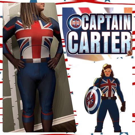 Captain Carter Costume Cosplay Captain America Peggy Carter Suit Doesnt ...