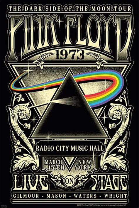 Pink Floyd Radio City Music Hall 1973 Poster - 24" X 36" - The ...