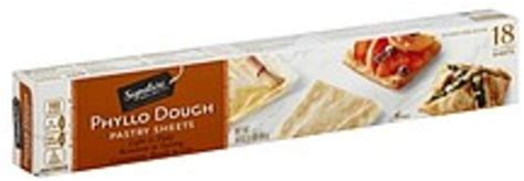 Signature Select Phyllo Dough Pastry Sheets - 18 ea, Nutrition Information | Innit