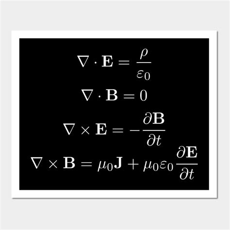 Maxwell's equation by kenoart | Equations, Wine label inspiration, Print