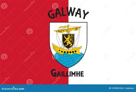 Flag of County Galway is a County in the West of Ireland Stock Photo ...