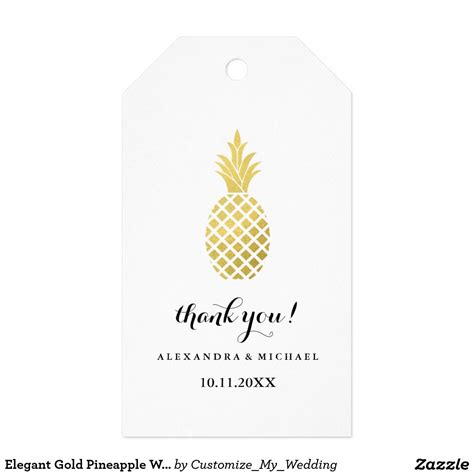 Create your own Gift Tag | Zazzle | Pineapple wedding, Wedding gift ...