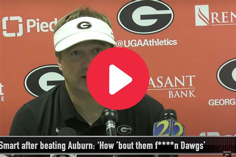 Kirby Smart's "How About Them F***in' Dawgs?" Press Conference is Georgia Gold - FanBuzz