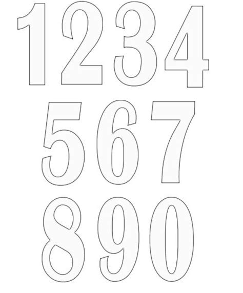 clipart of numbers 1 10 - Clipground