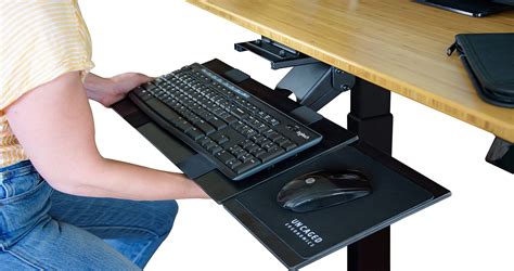 KT1 Ergonomic Under-Desk Computer Keyboard Tray. Adjustable Height ...