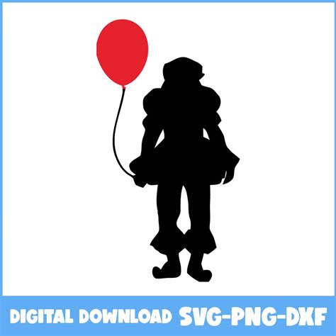 Pennywise And Balloon Svg, Scary Clown Svg, Pennywise Svg, H - Inspire ...