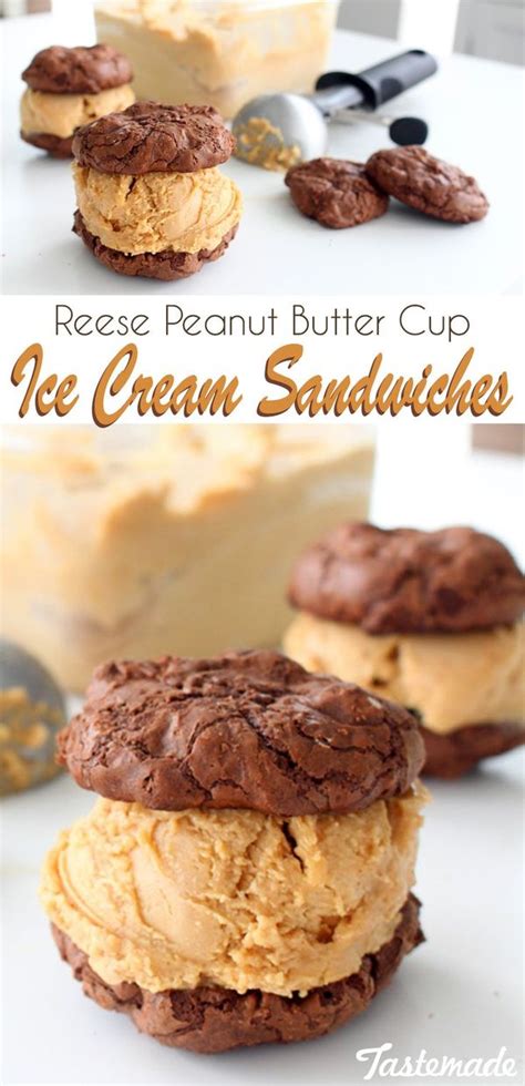 Reese’s Peanut Butter Cup Ice Cream Sandwiches