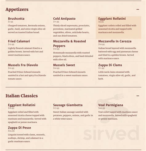 La Cucina menus in Denville, New Jersey, United States