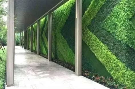 Natural Color Plastic Artificial Green Wall at best price in Mumbai ...