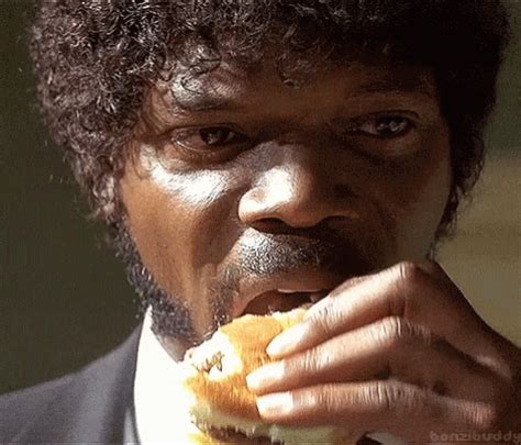 Burger Eat GIF - Burger Eat SamuelJackson - Discover & Share GIFs