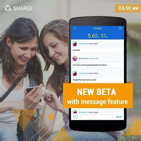 SHAREit adds new features, you can now send and receive text messages ...