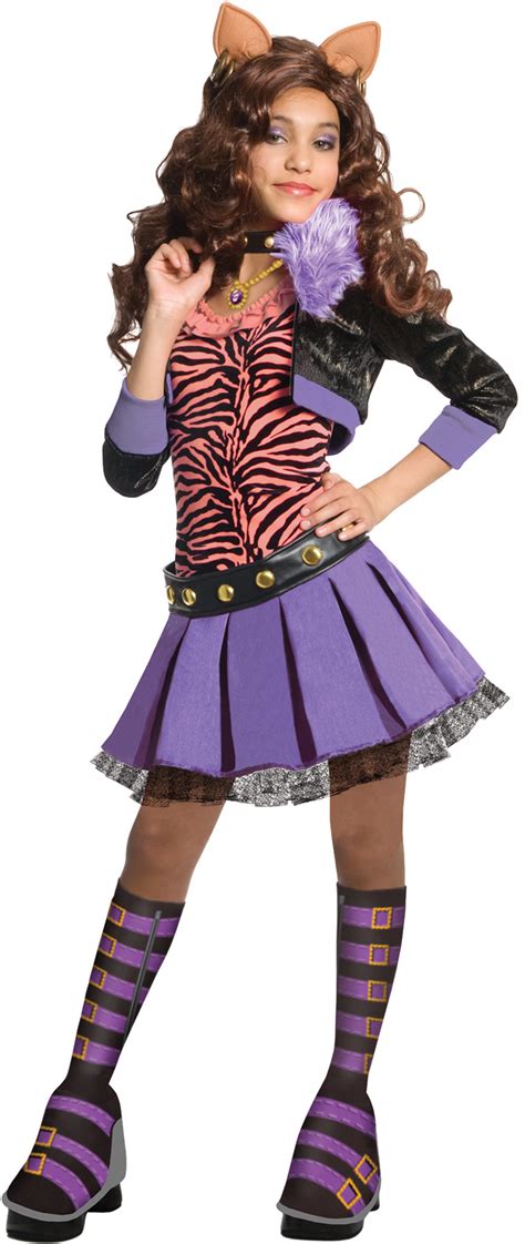 Girl's Deluxe Clawdeen Wolf Costume - CostumePub.com