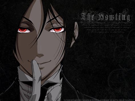 all male black hair close kuroshitsuji male red eyes sebastian ...