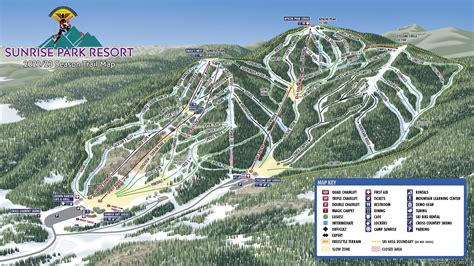 Sunrise Ski Trail Map - Clarey Caroljean