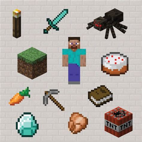 Minecraft Characters Clipart | Minecraft birthday, Minecraft birthday party, Kids birthday cards