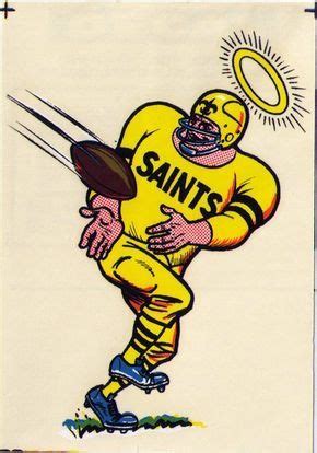 Vintage New Orleans Saints Illustration | Mascot, Team mascots, Mascot ...