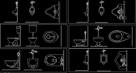 Urinals DWG Block for AutoCAD • Designs CAD