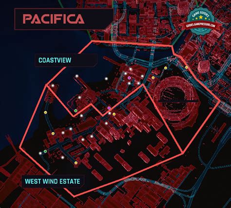 Cyberpunk 2077: Pacifica, NCPD Scanner Hustles - Map, Walkthrough ...