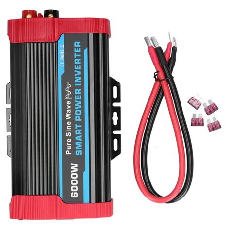 Car Voltage Converter, 12V To 110V-120V Multiple Protection 12000W Car Power Inverter For ...