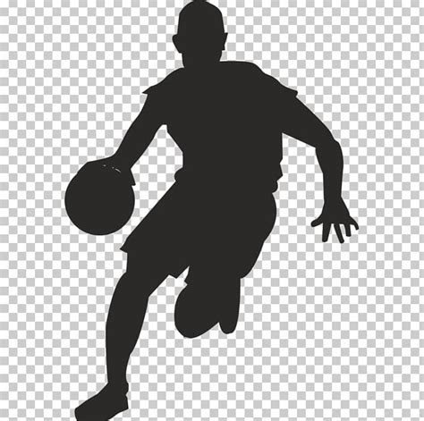 Basketball Player Dribbling Clipart