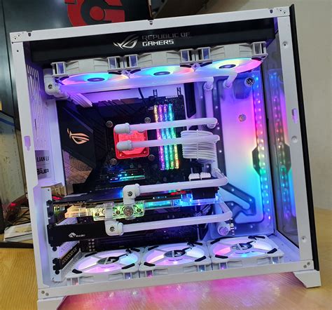 [Case modding] Lian-li PC-O11D Dynamic White build - Rainbow white