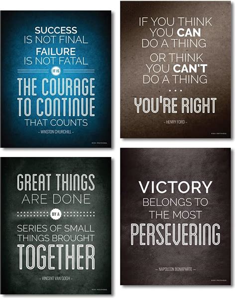 Historical Quote Motivational Posters: Set of 4, 8x10 Inch in Nepal at NPR 4315, Rating: 4.5