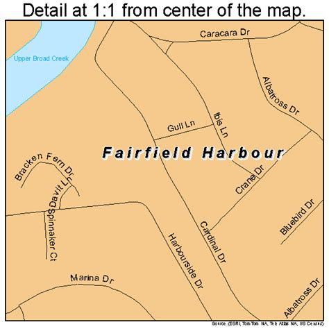 Fairfield Harbour North Carolina Street Map 3722305