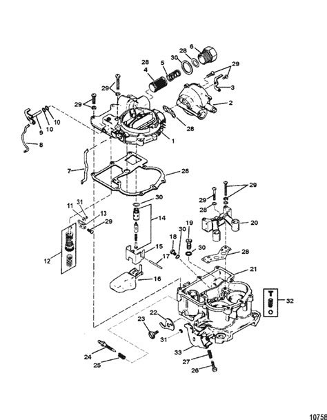 MerCruiser 5.0L Carburetor Alpha / Bravo Carburetor (Mercarb) Parts