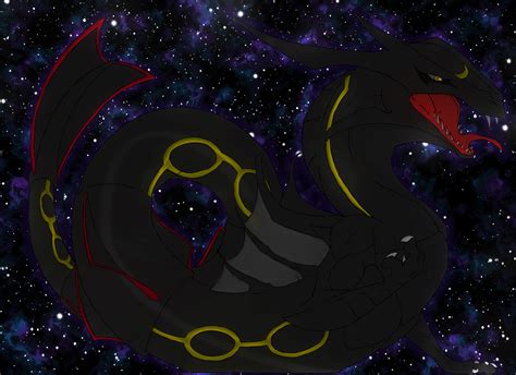 Shiny rayquaza redux by Elsdrake on DeviantArt