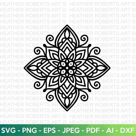 Mandala SVG Mandala Design Zentangle Svg Mandala for - Etsy Canada