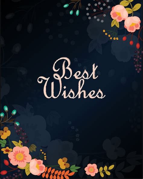 Premium Vector | Best wishes card