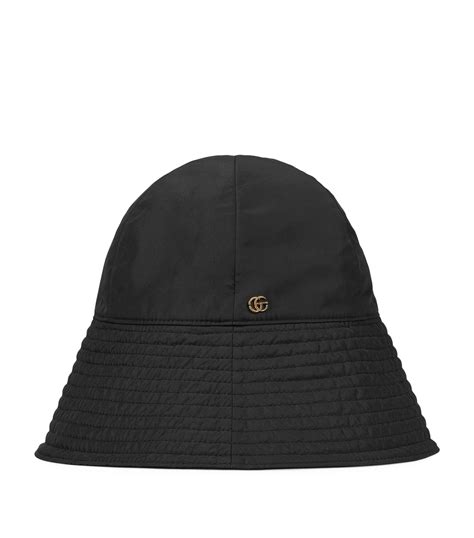 Gucci black Double G Bucket Hat | Harrods UK