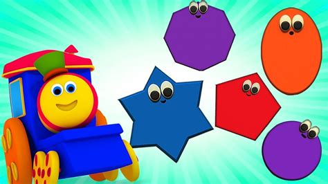 Bob Shapes Train | Learn Shapes | बॉब ट्रेन के साथ आकार सीखे | Kids Video | बॉब ट्रेन | आकार ...