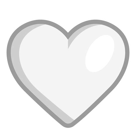 White Heart Flat Icon | FluentUI Emoji Flat Iconpack | Microsoft