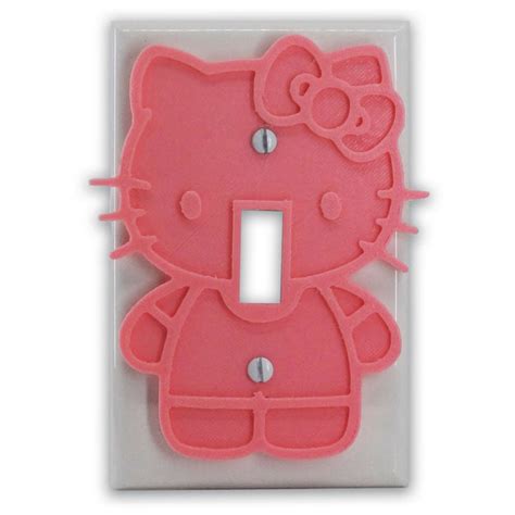 Hello Kitty | Light Switch Cover – 3D Printing by Muckychris