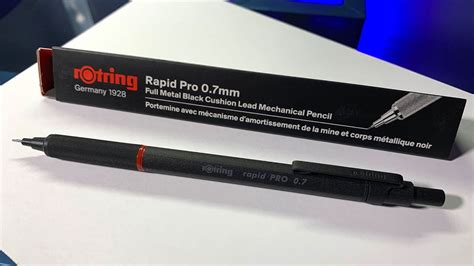 Rotring Rapid Pro 0.7mm Full Metal Black Mechanical Pencil review by Turbo Volcano - YouTube