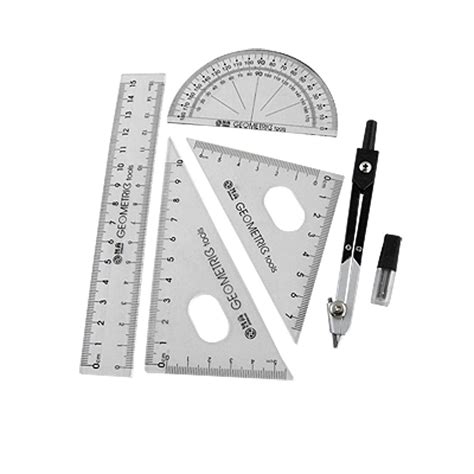 sourcingmap® Office Compass Set Square Protractor 15cm Plastic Ruler: Amazon.co.uk: Office Products