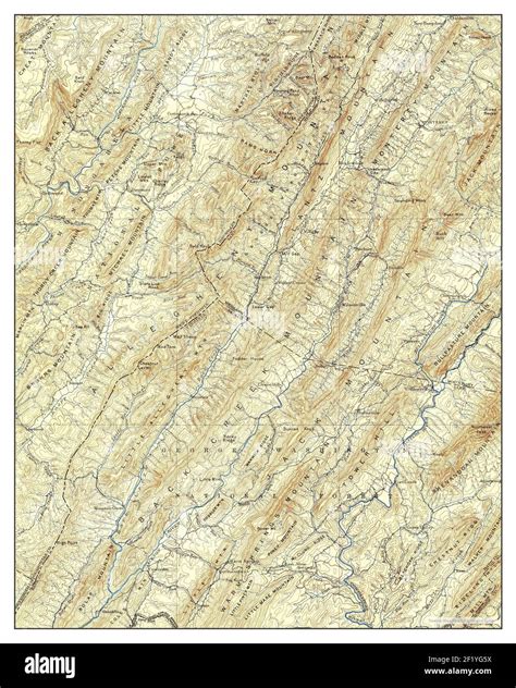 Monterey, Virginia, map 1901, 1:125000, United States of America by Timeless Maps, data U.S ...