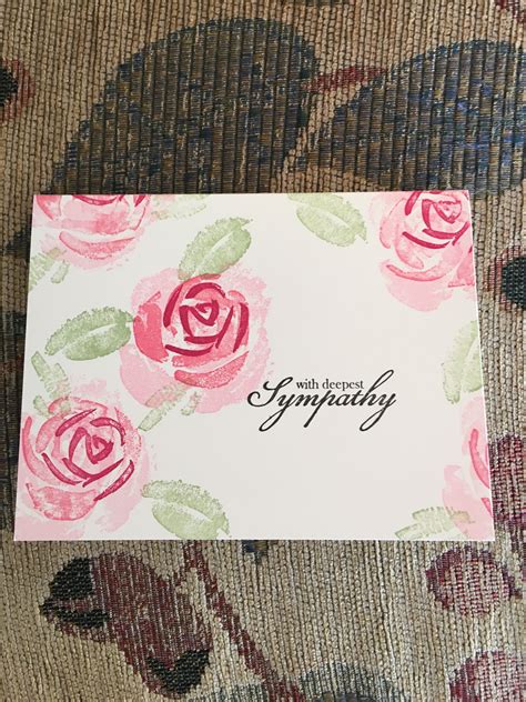 Roses in Winter florals for sympathy card | Sympathy cards, Stamping up, Sympathy