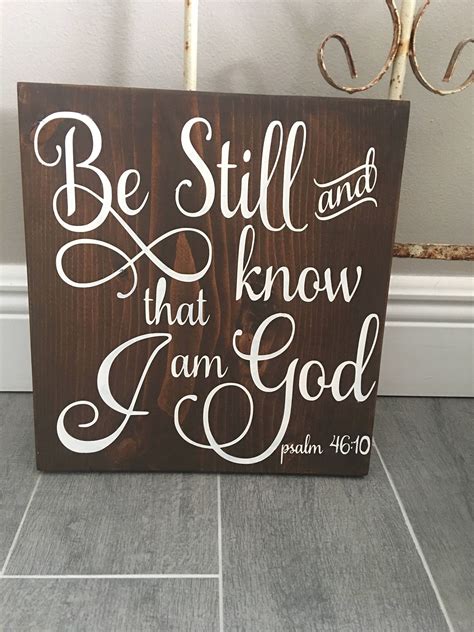 Be Still - Be Still and Know That I Am God - Christian Home Decor ...