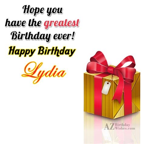 Happy Birthday Lydia - AZBirthdayWishes.com