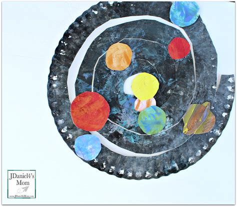 Planet Crafts- Paper Plate Solar System Spiral