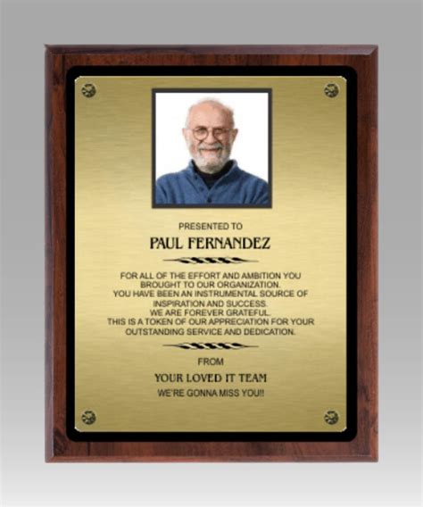 Retirement Plaque- Customized- Engraving and Set up fees are FREE!