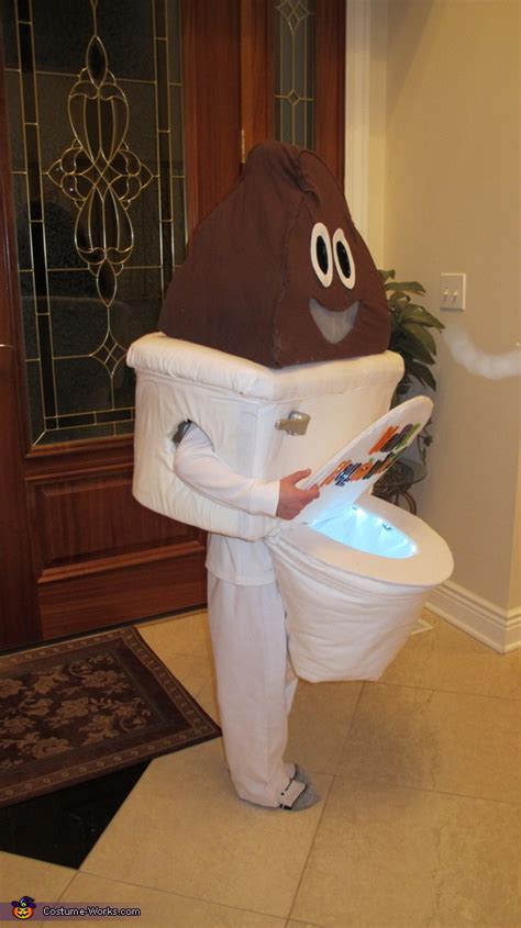 Poop Emoji with Toilet Costume - Photo 2/4