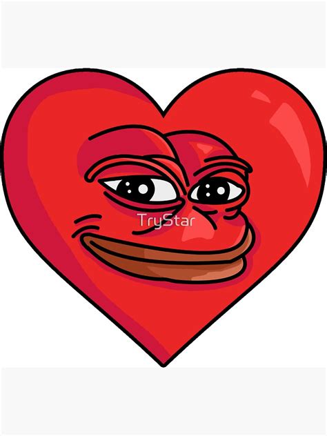 "Pepe heart funny love meme" Magnet for Sale by TryStar | Redbubble