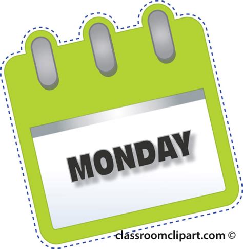 Free Monday Calendar Cliparts, Download Free Monday Calendar Cliparts png images, Free ClipArts ...