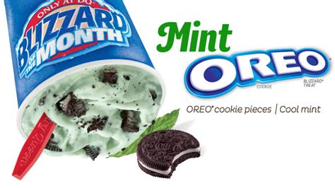 Mint Oreo Is The Dairy Queen Blizzard Of The Month For March 2018 ...