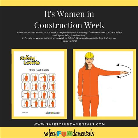 In Honor of Women In Construction Week - SafetyFUNdamentals